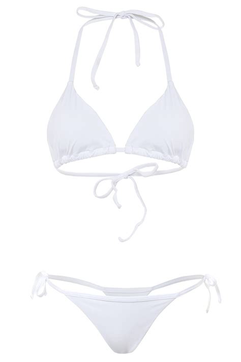 White Thong Bikini Oleaje Swimwear