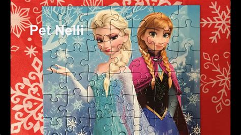 Frozen Princesses Anna And Elsa Puzzle Frozen Puzzle Frozen Toys Review Youtube