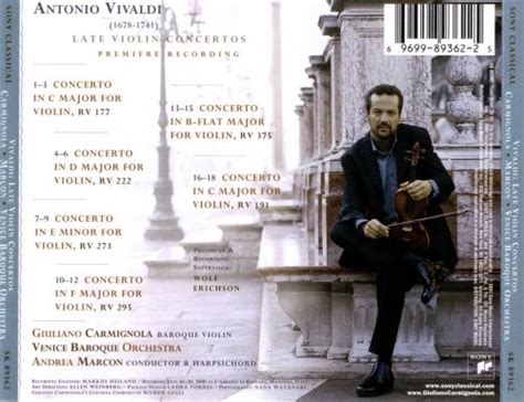 Giuliano Carmignola Venice Baroque Orchestra Andrea Marcon Vivaldi