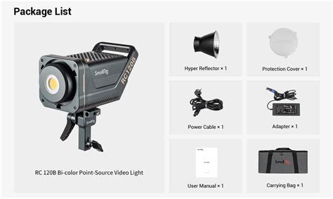 SmallRig RC 120B Bi-color Point-Source Video Light (American standard) 3471