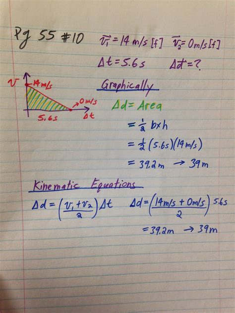 Grade 11 Physics Sept 23 Advanced Kinematic Equations And Lab Introduced