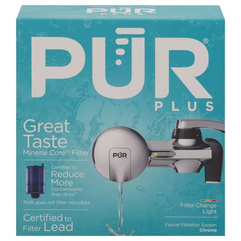 Pur Plus Horizontal Faucet Water Filtration System Chrome Shop