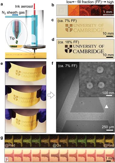 Printed Flexible ENPoM Metafilms A Schematic Of Aerosoljet Printing