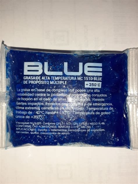 Grasa Mc-1510 Blue Altas Temperaturas A Base De Litio | MercadoLibre