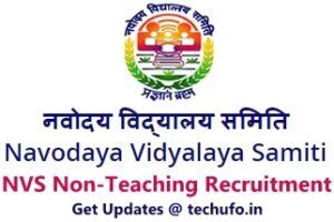 Nvs Non Teaching Recruitment Exam Date Apply Online Form