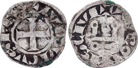 Coin France Denier Tournois Louis IX Saint Louis 1223 1250