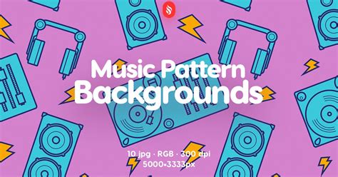 Music Pattern Backgrounds Graphics Envato Elements