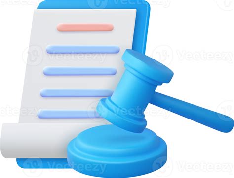 D Judge Gavel Png