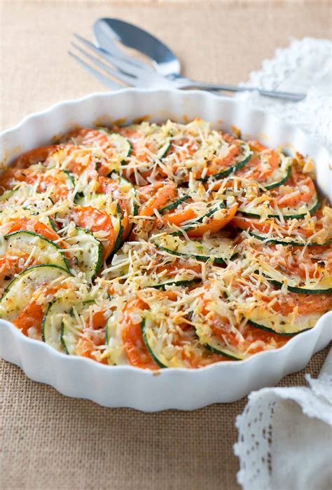 Parmesan Zucchini And Tomato Gratin Delicious Meets Healthy