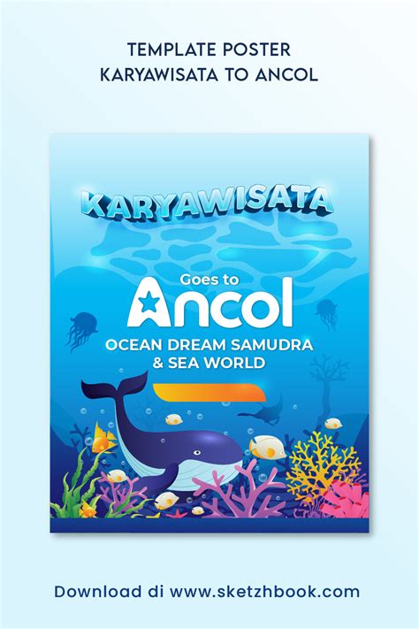 Template Desain Poster Karya Wisata Goes To Ancol Sketzhbook