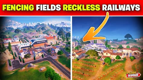 Lande Bei Fencing Fields Und Reckless Railways Fortnite Woche 7 Aufgabe