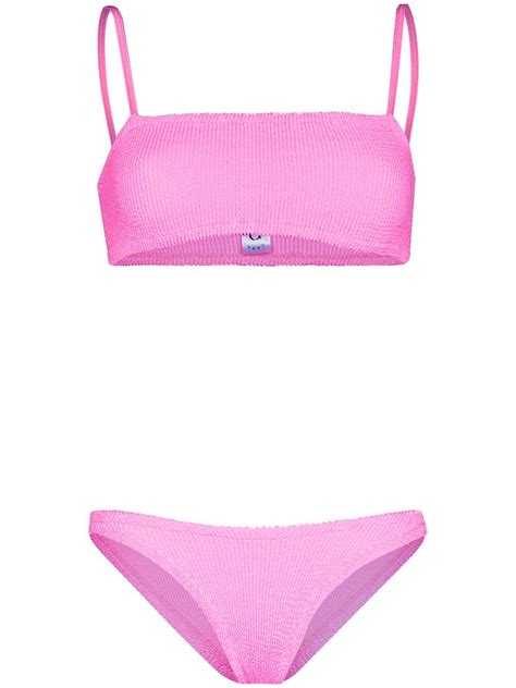 Hunza G Gigi Two Piece Bikini Pink FARFETCH