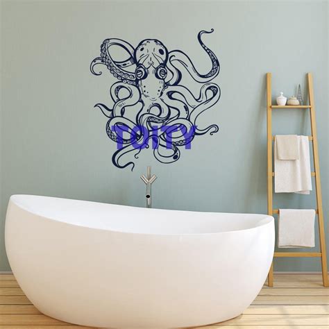 Nautical Ozean Tiere Octopus Tentakeln Kunst Vinyl Wand Dekor Aufkleber