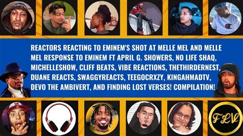 Reactors Reacting To Eminem S Shot To Melle Mel Melle Mel S Response