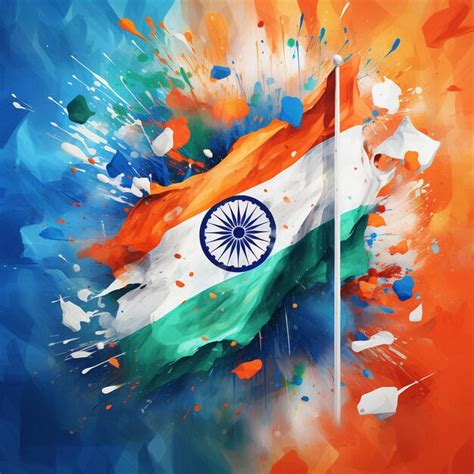 Premium Photo | Indian republic day 26 january and india flag