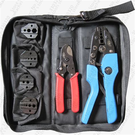 Multi Functional Coaxial Cable Crimping Tool Set For Tv Cable Bnc Coax