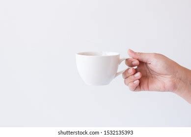 Woman Hand Holding White Cup Hot Stock Photo Shutterstock