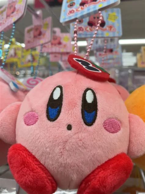 KIRBY SUPER STAR Nukuise Mascot Chain Maxim Tomato Pink Plush Doll Game