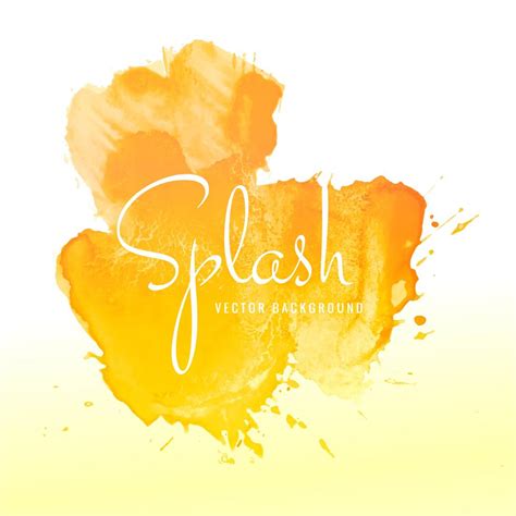 Abstract Orange Watercolor Splash Design Background 244918 Vector Art At Vecteezy