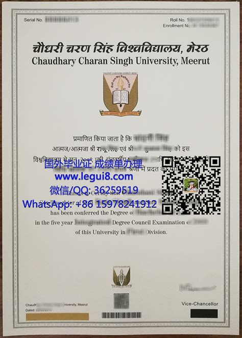 Fake Chaudhary Charan Singh University Degree Copy CCS University Diploma