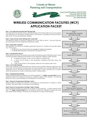 Fillable Online Wireless Communication Facilities Wcf Application