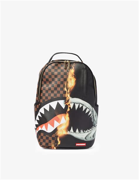 Shop Sprayground Burnt Sharks In Paris Dlx Backpack Multicolor On Rinascente