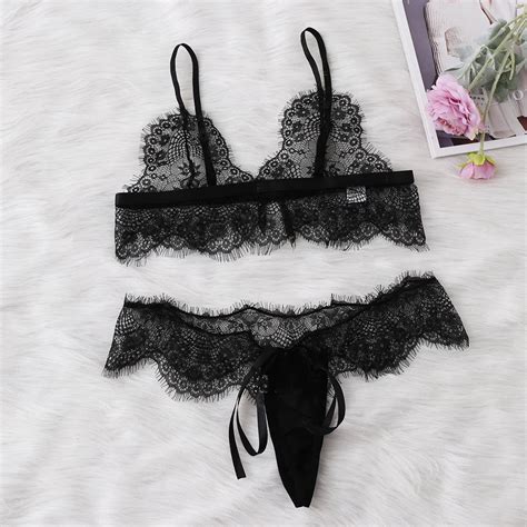 2019 New Sexy Lingerie Women Lace Lingerie Set Floral Bralette Bra