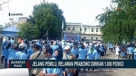 Jelang Pemilu 2024 Relawan Prabowo Gbiran Dirikan 1 000 Posko Di