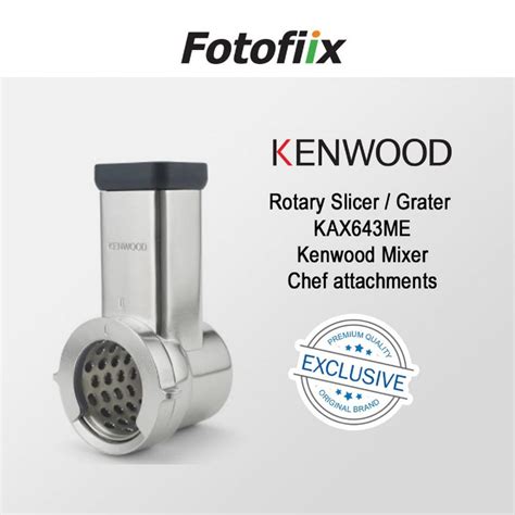 Kenwood Mixer Chef attachments [ Rotary Slicer / Grater KAX643ME ...