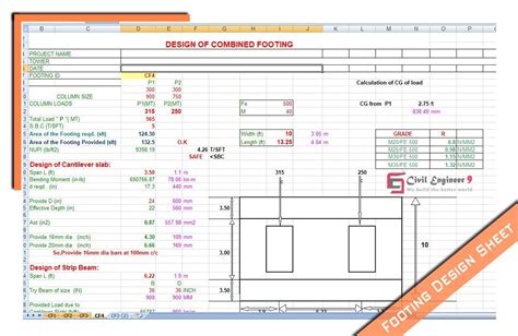 Strap Beam Design Excel Sheet Is The Best Picture Of Beam