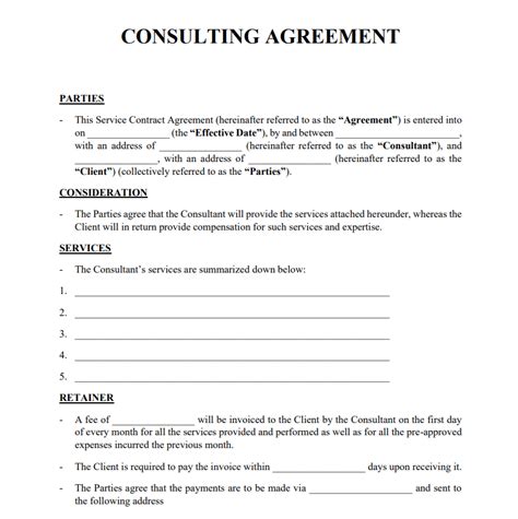 11 Free Consulting Templates Consulting Agreements Services