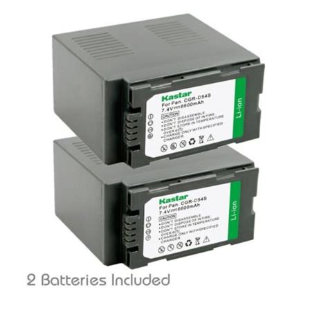 2x Kastar Battery For Panasonic Cgr D54 D54s Ag 3da1 Dvc180 Hpx255 Hvx200 Hrx200 Ebay