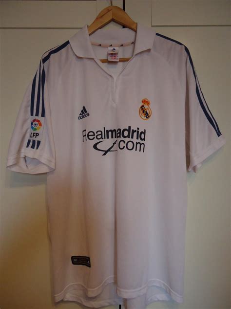 Real Madrid Home Football Shirt 2001 2002 Added On 2017 05 31 21 09