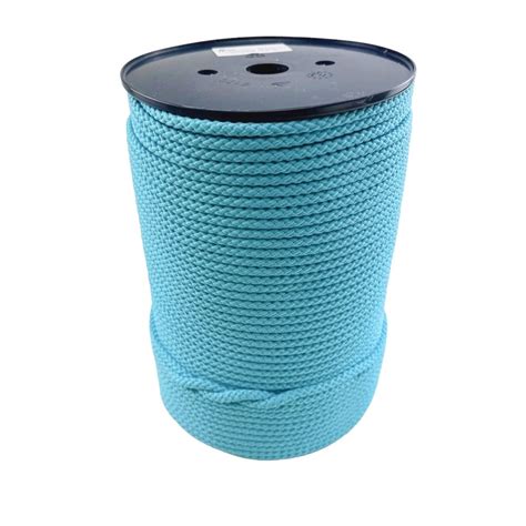 Mm Baby Blue Braided Polypropylene Bondage Rope Metre Reel