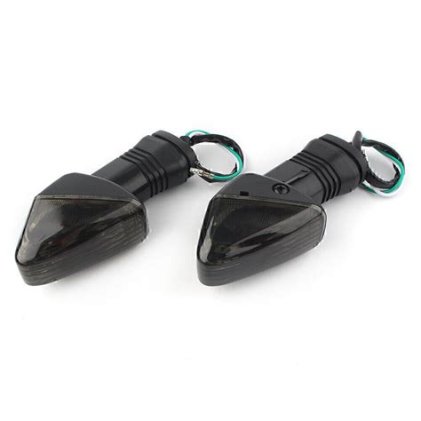 Turn Signal Indicator Lights Black Fit Kawasaki Ninja ZX 6R ZX 10R Z750