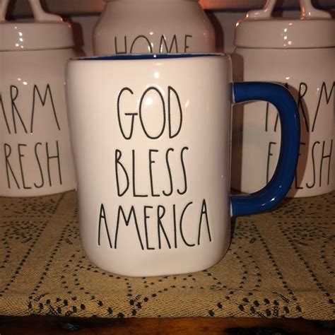 Rae Dunn Dining Rae Dunn God Bless America Mug Poshmark