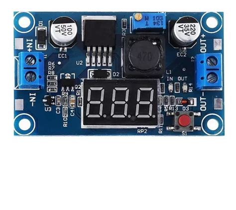 Regulador Tensão Ajustável Lm2596 Dc Dc Step Down Display