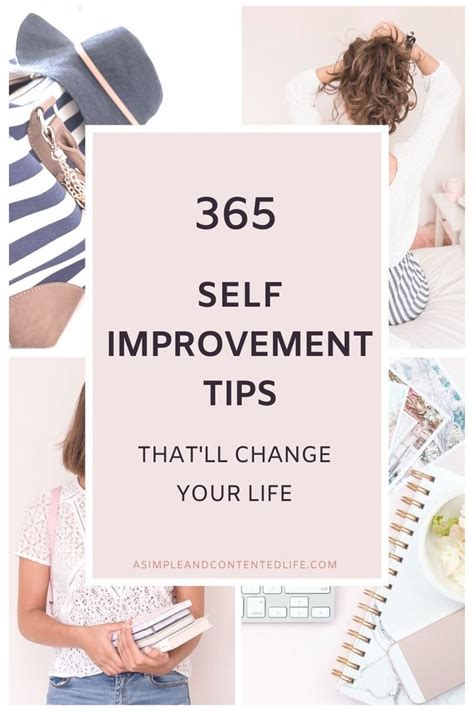 The Words 365 Self Improvement Tips That Ll Change Your Life In White