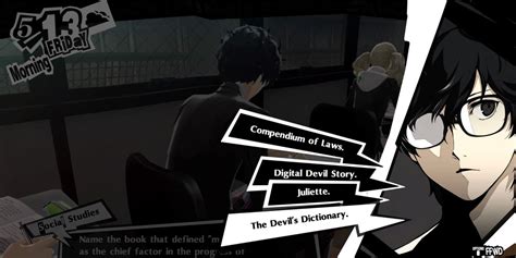 Persona 5 Royal Guía de respuestas en el aula Trucos y Códigos