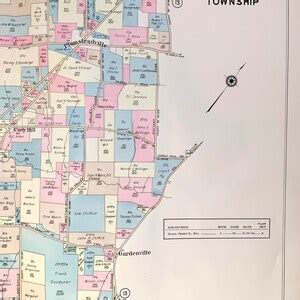 Plumstead Township Map, Original 1948 Bucks County Atlas ...