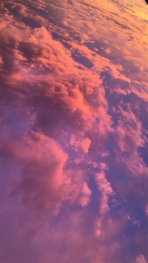 Pin by İrem Keser on Duvar kağıdı Orange wallpaper Pink clouds