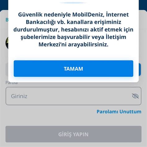 Denizbank Mobildeniz Nternet Bankac L Ikayetleri Ikayetvar