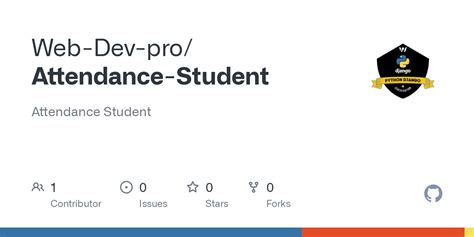 github web dev proattendance student attendance student