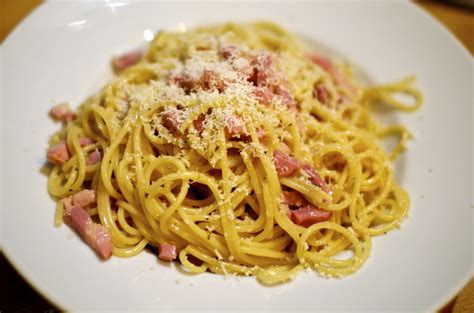 Espagueti A La Carbonara Receta Italiana Original