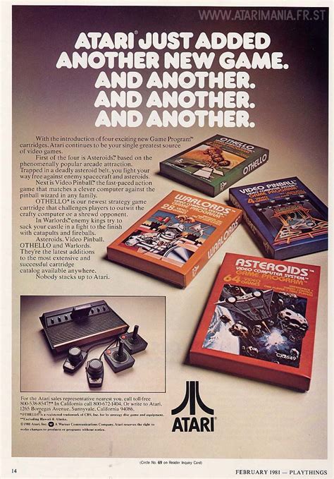 Atari Ad 1981 Vintage Video Games Retro Video Games Classic Video