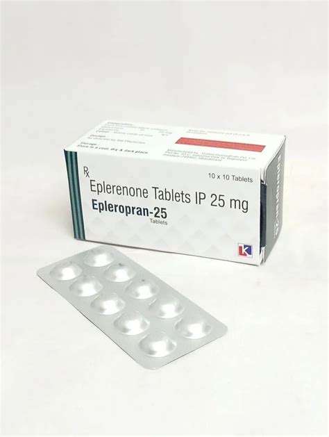 Eplerenone Tablet 25 Mg At Rs 75 Stripe Shraddha Society Surat ID