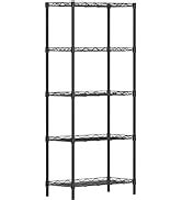 Amazon SINGAYE 5 Tier Shelf Wire Shelving Adjustable Storage