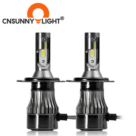 Cnsunnylight 3000k 4300k Cob H7 Led H4 H11 H8 H1 9005 9006 Hb3 Hb4 H3