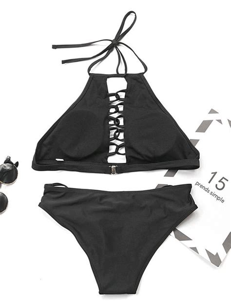 Maillot de Bain Bikini Ensembles 2 Pièces Femme Eté Taille Haute avec