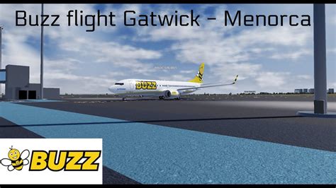 Buzz Flight Gatwick Menorca Youtube